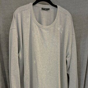 New! Plus size 26/28 Sparkling Snowflake Sweatshirt
